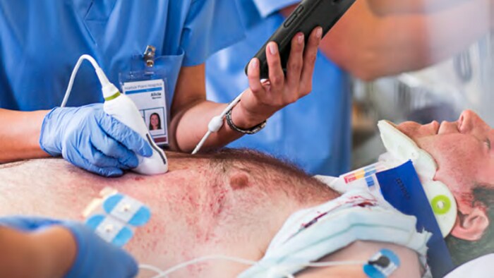 Patient getting treatment