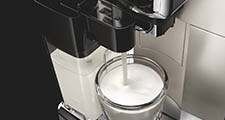 Adding milk gives you the perfect coffee