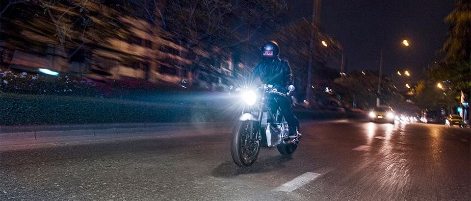Halogen bike light top