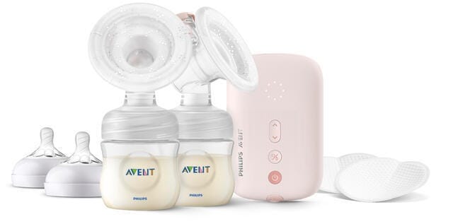 Comfort Double electric breast pump and nipples Philips Avent