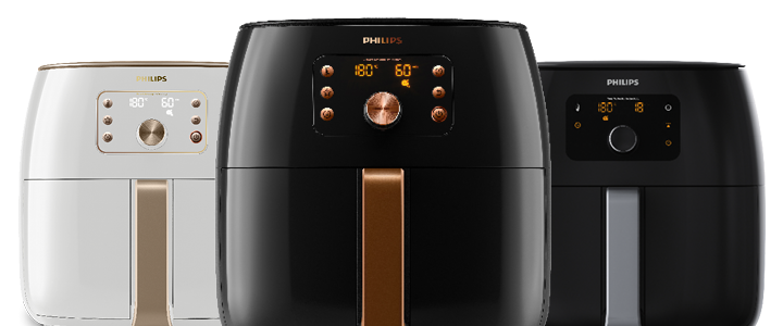 Philips Airfryer XXL with Smart Sensing technology, three products together