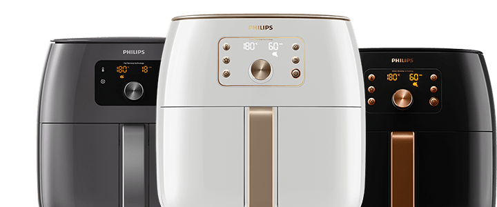 Philips Airfryer XXL with Smart Sensing technology, three products together