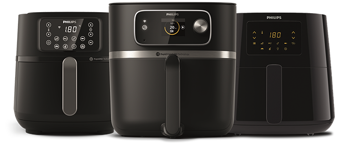 Philips Airfryer XXL with Smart Sensing technology, three products together