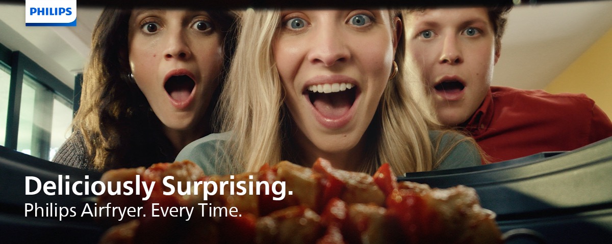 Family enjoying food
