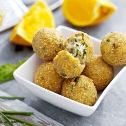 Ricotta Balls with Basil 