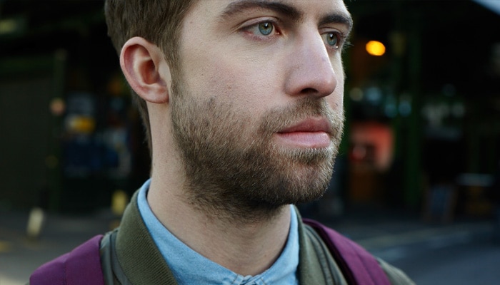Man with scruffy beard style