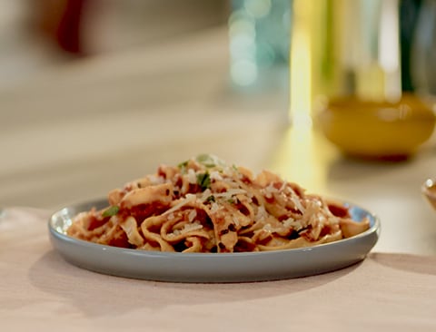 Chickpea tagliatelle