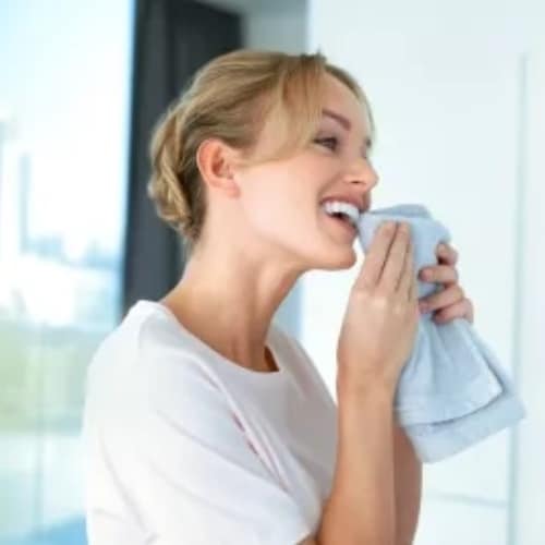 Man brushing his teeth